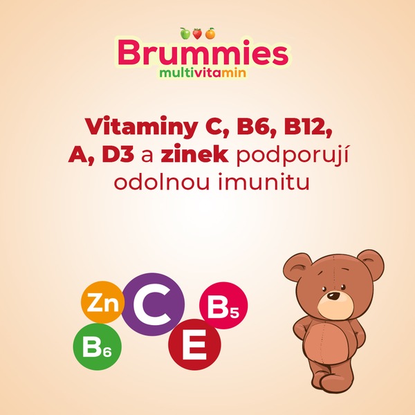 Brummies multivitamin 180 g / 60 želé