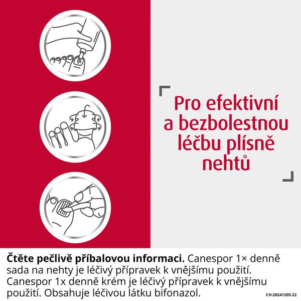 Canespor 1x denně sada na nehty - mast 10 g + 15 náplastí + 1 škrabka na nehty
