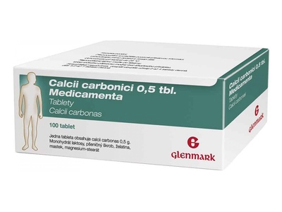 Calcii Carbonici 0,5 Medicamenta 100 tablet