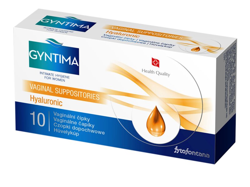 Gyntima Hyaluronic vaginální čípky 10 ks