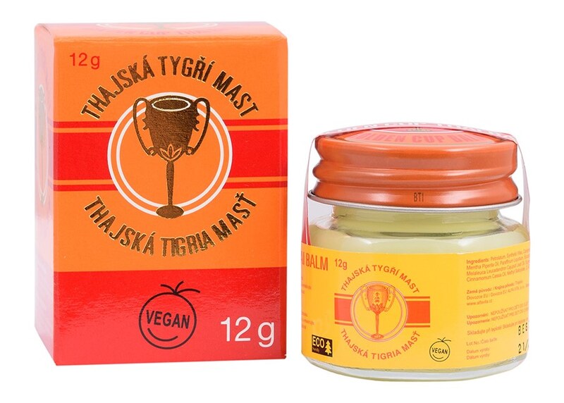 Thajská tygří mast Golden Cup balm 12 g