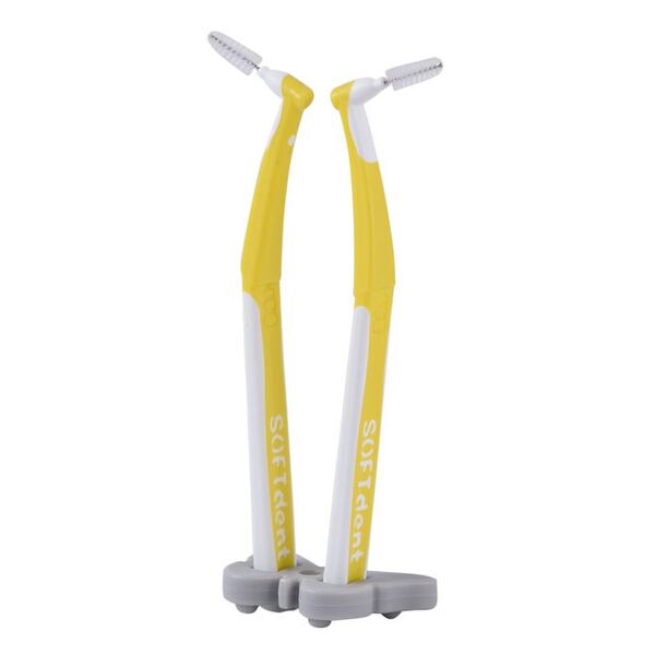 Softdent Butterfly mezizubní kartáček zahnutý L 6 ks