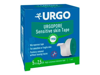 Urgo Pore Fixační náplast netkaný textil 5 m x 2,5 cm 1 ks