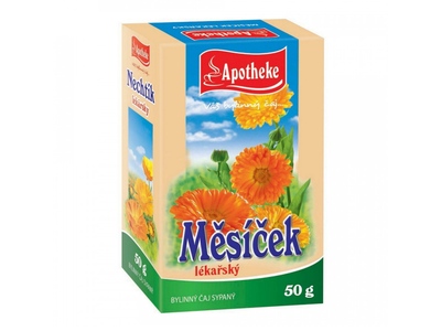 Apotheke Měsíček lékařský květ sypaný čaj 50 g Apotheke Měsíček lékařský květ sypaný čaj 50 g