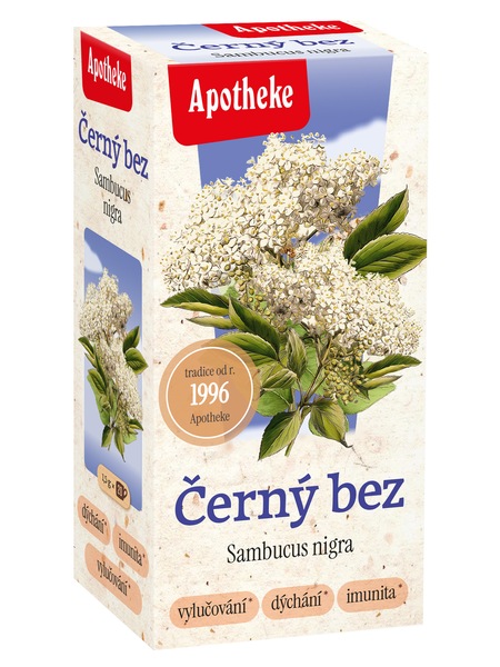 Apotheke Černý bez květ čaj nálevové sáčky 20x1,5 g Apotheke Černý bez květ čaj nálevové sáčky 20x1,5 g