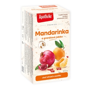 Apotheke Mandarinka a granátové jablko čaj nálevové sáčky 20x2 g Apotheke Mandarinka a granátové jablko čaj nálevové sáčky 20x2 g