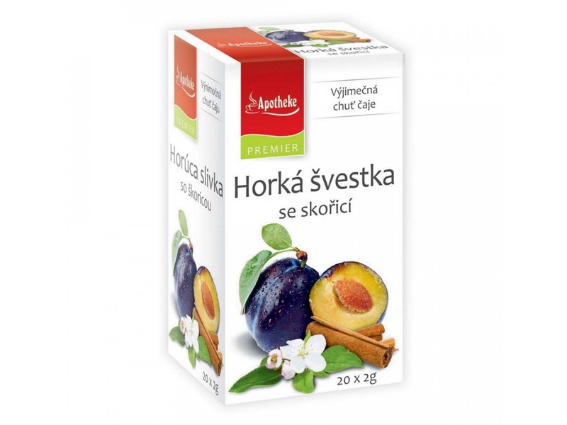 Apotheke Horká švestka se skořicí čaj nálevové sáčky 20x2 g