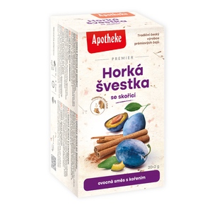 Apotheke Horká švestka se skořicí čaj nálevové sáčky 20x2 g Apotheke Horká švestka se skořicí čaj nálevové sáčky 20x2 g