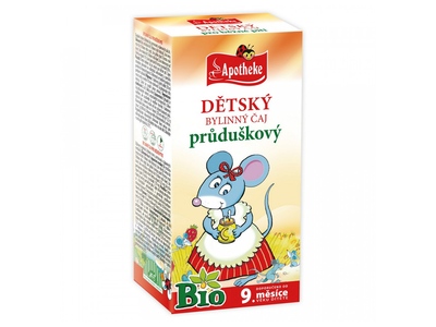 Apotheke BIO Dětský čaj průduškový nálevové sáčky 20x1,5 g