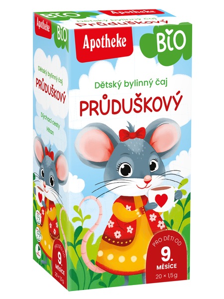 Apotheke BIO Dětský čaj průduškový nálevové sáčky 20x1,5 g