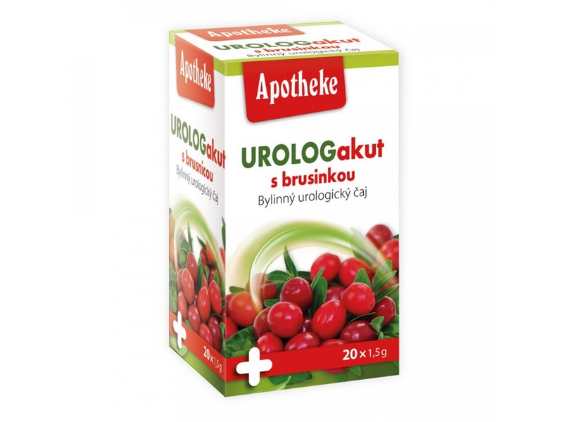 Apotheke Urolog akut s brusinkou čaj nálevové sáčky 20x1,5 g