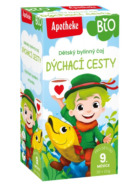 Apotheke BIO Dětský čaj dýchací cesty nálevové sáčky 20x1,5 g Apotheke BIO Dětský čaj dýchací cesty nálevové sáčky 20x1,5 g