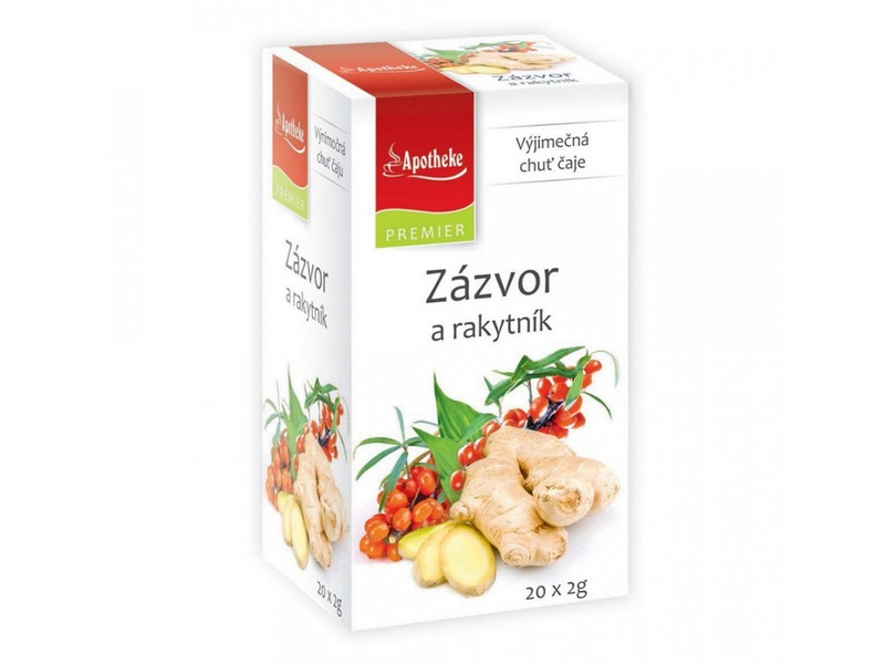 Apotheke Zázvor a rakytník čaj nálevové sáčky 20x2 g Apotheke Zázvor a rakytník čaj nálevové sáčky 20x2 g