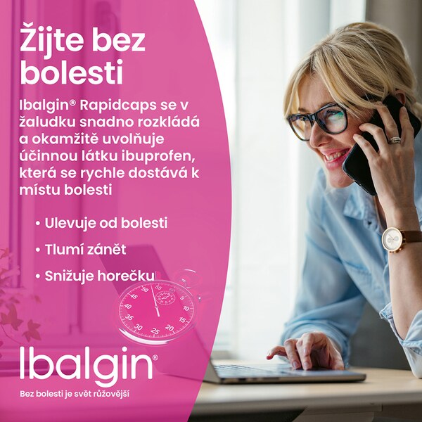 Ibalgin Rapidcaps 400 mg 30 měkkých tobolek