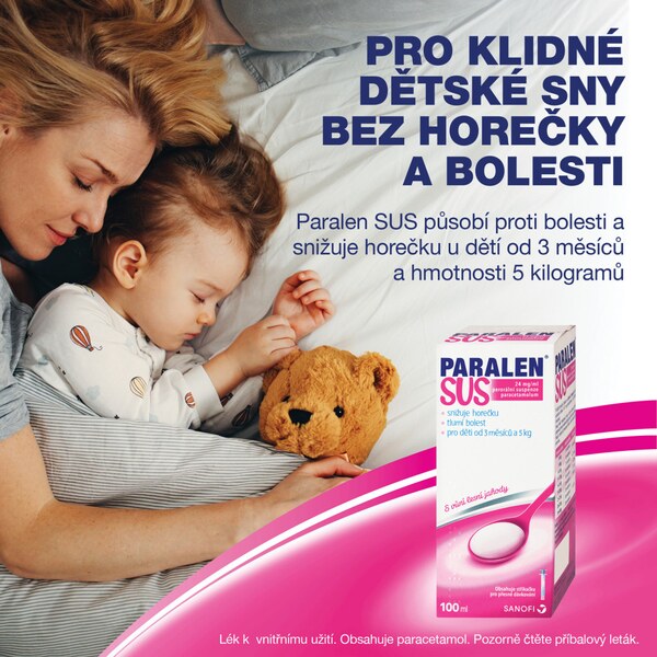 Paralen SUS 24 mg/ml perorální suspenze 100 ml Paralen SUS 24 mg/ml perorální suspenze 100 ml