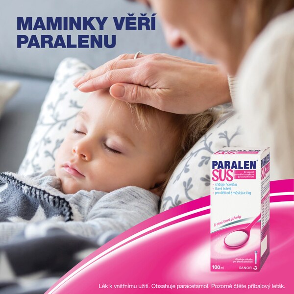 Paralen SUS 24 mg/ml perorální suspenze 100 ml Paralen SUS 24 mg/ml perorální suspenze 100 ml