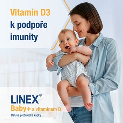 Linex® Baby+ s vitamínem D 