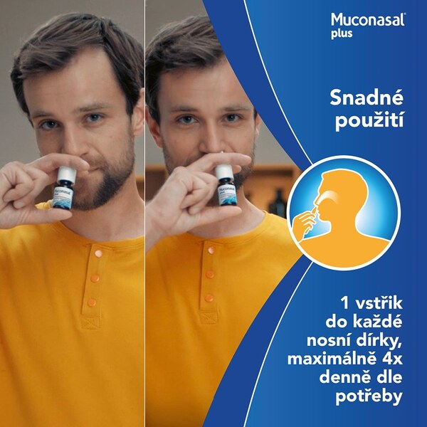 Muconasal Plus nosní sprej 10 ml Muconasal Plus nosní sprej 10 ml