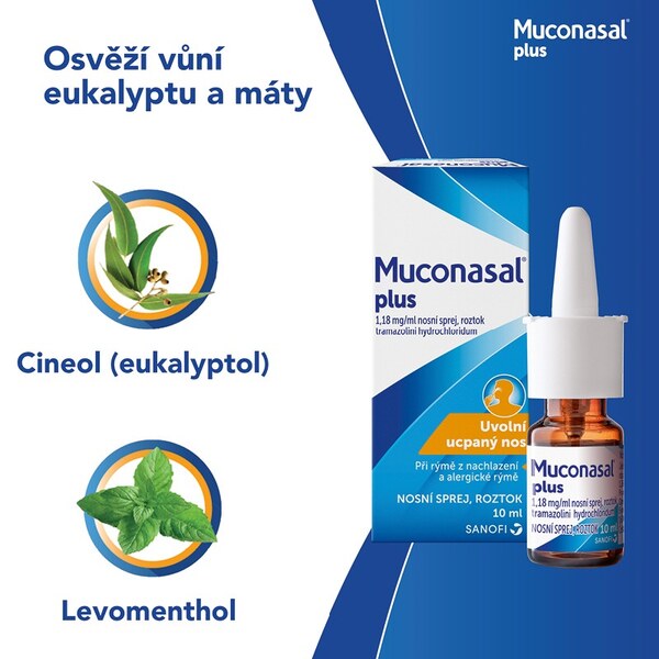 Muconasal Plus nosní sprej 10 ml