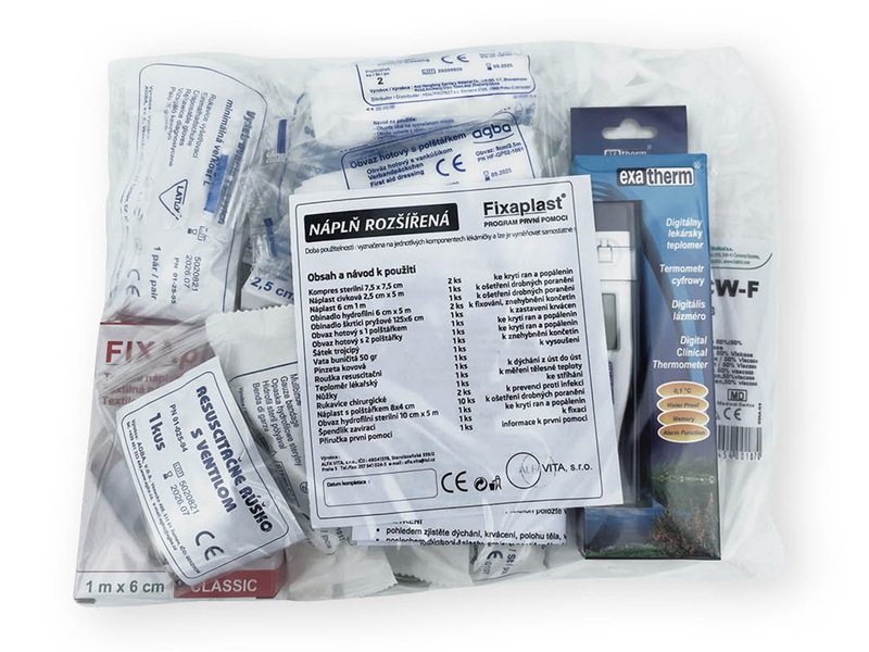 Alfa lékárnička náplň rozšířená do 20 osob