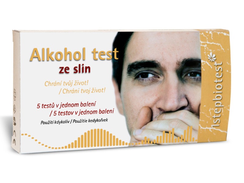 Alkohol test ze slin 5 ks