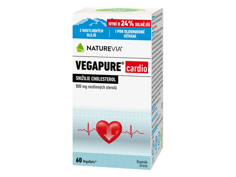 NatureVia Vegapure cardio 800 mg 60 kapslí NatureVia Vegapure cardio 800 mg 60 kapslí