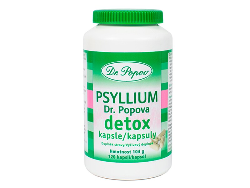 Dr. Popov Psyllium Detox 120 kapslí