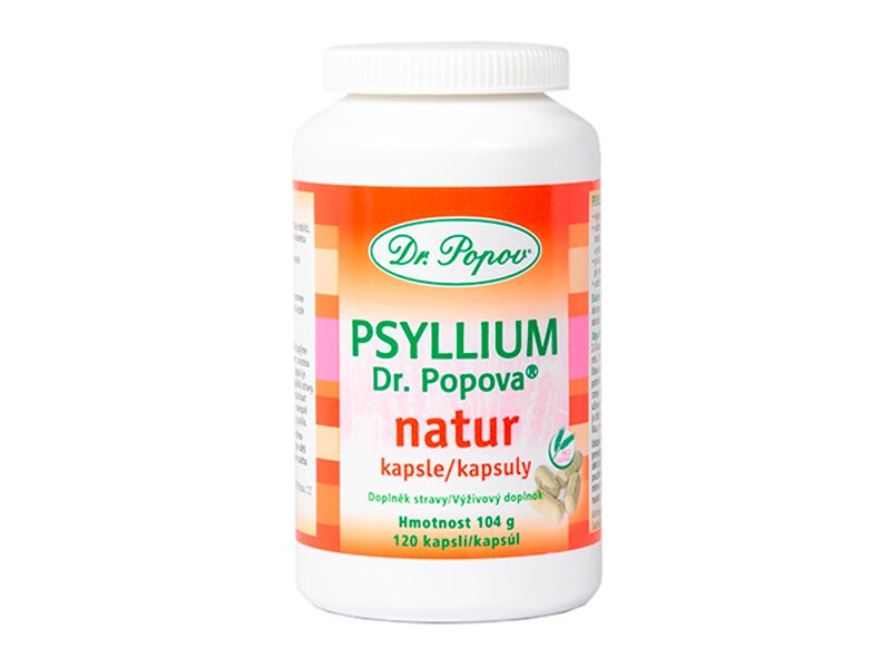 Dr. Popov Psyllium 120 kapslí