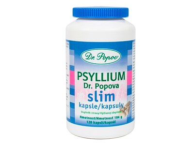 Dr. Popov Psyllium Slim 120 kapslí Dr. Popov Psyllium Slim 120 kapslí