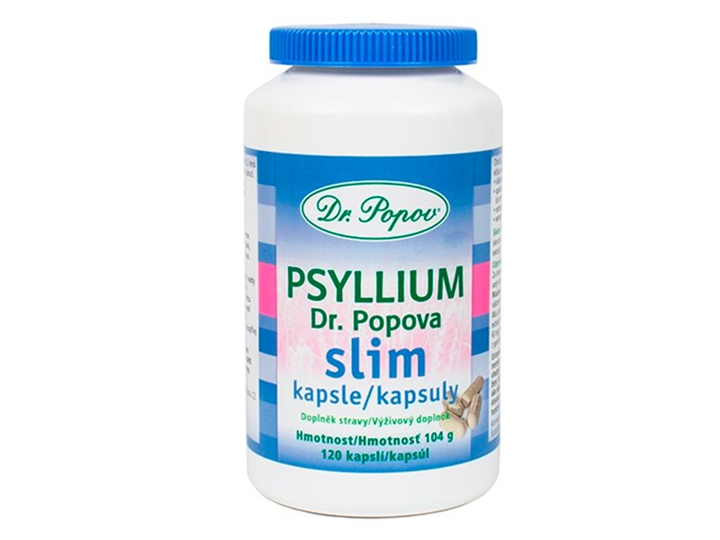 Dr. Popov Psyllium Slim 120 kapslí