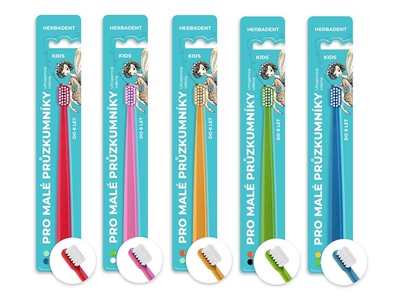 Herbadent Kids zubní kartáček do 8 let 1 ks