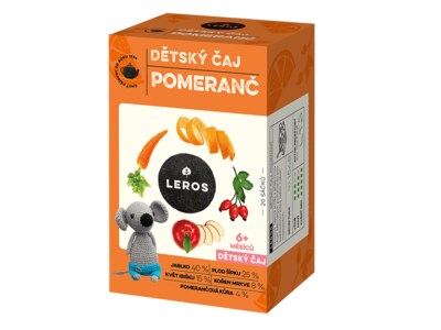 Leros Dětský čaj pomeranč nálevové sáčky 20x2 g