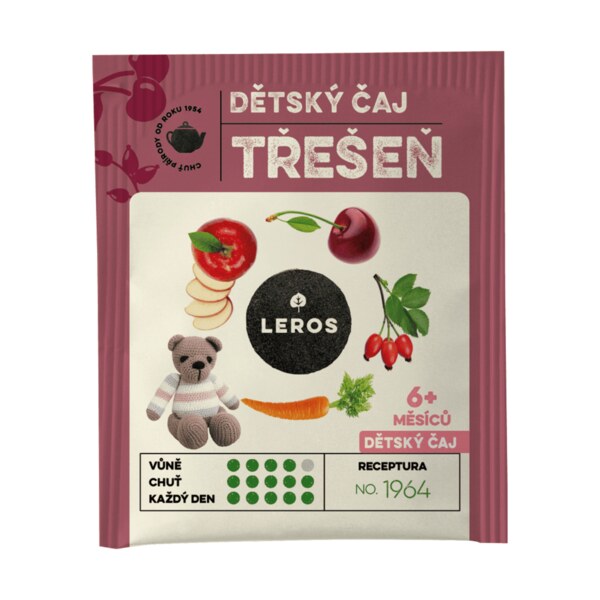 Leros Dětský čaj třešeň nálevové sáčky 20x2 g Leros Dětský čaj třešeň nálevové sáčky 20x2 g