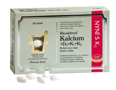 Pharma Nord Bioaktivní Kalcium+D3+K1+K2 60 tablet Pharma Nord Bioaktivní Kalcium+D3+K1+K2 60 tablet
