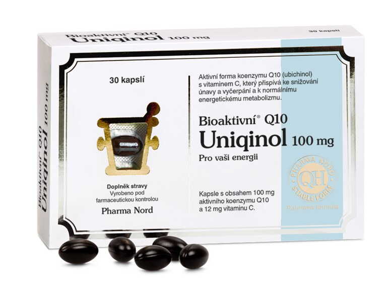 Pharma Nord Bioaktivní Q10 Uniqinol 100 mg 30 kapslí Pharma Nord Bioaktivní Q10 Uniqinol 100 mg 30 kapslí