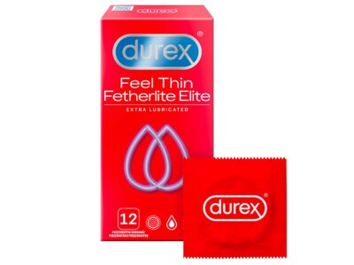 Durex Feel Thin Extra Lubricated prezervativ 12 ks