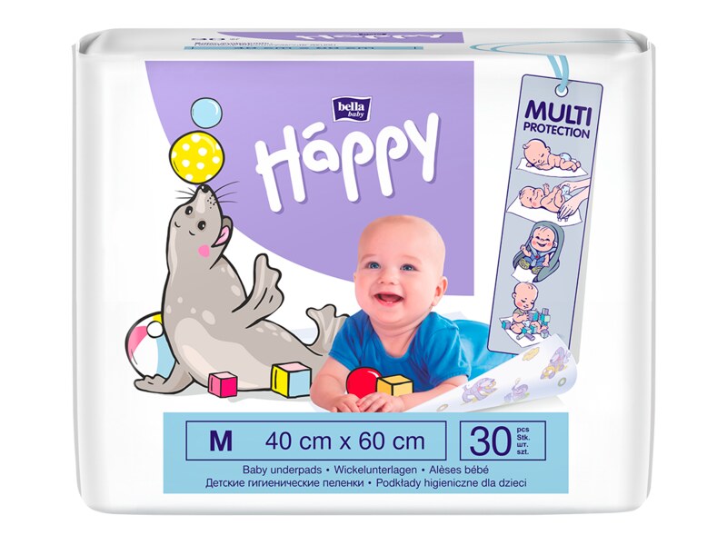 Bella Baby Happy dětské hygienické podložky 40x60 cm 30 ks Bella Baby Happy dětské hygienické podložky 40x60 cm 30 ks