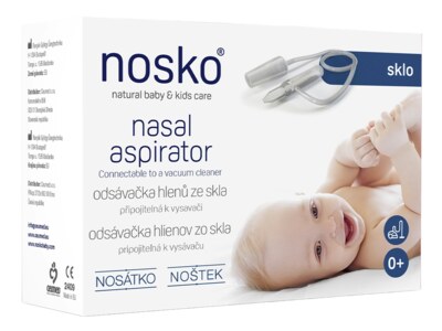 Nosko odsávačka nosních hlenů sklo