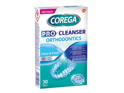 Corega Pro Cleanser Orthodontics čisticí tablety 30 ks Corega Pro Cleanser Orthodontics čisticí tablety 30 ks