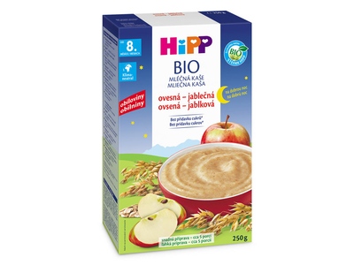 Hipp BIO Mléčná kaše na dobrou noc ovesná - jablečná 8 m+ 250 g