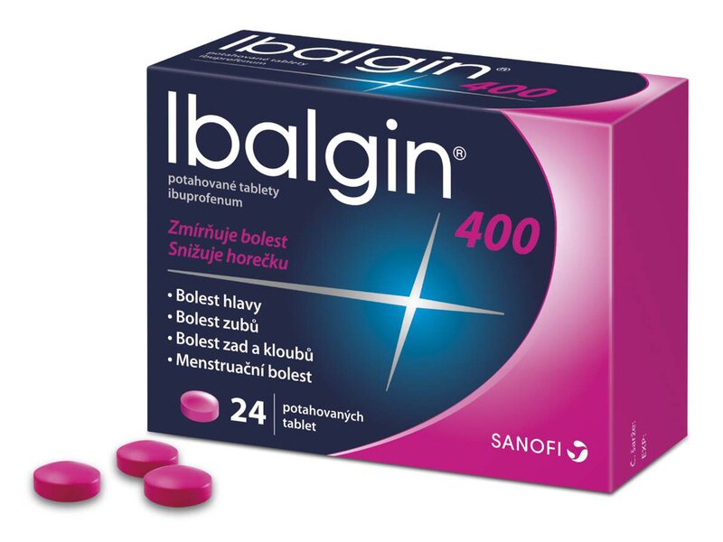 Ibalgin 400 mg 24 potahovaných tablet