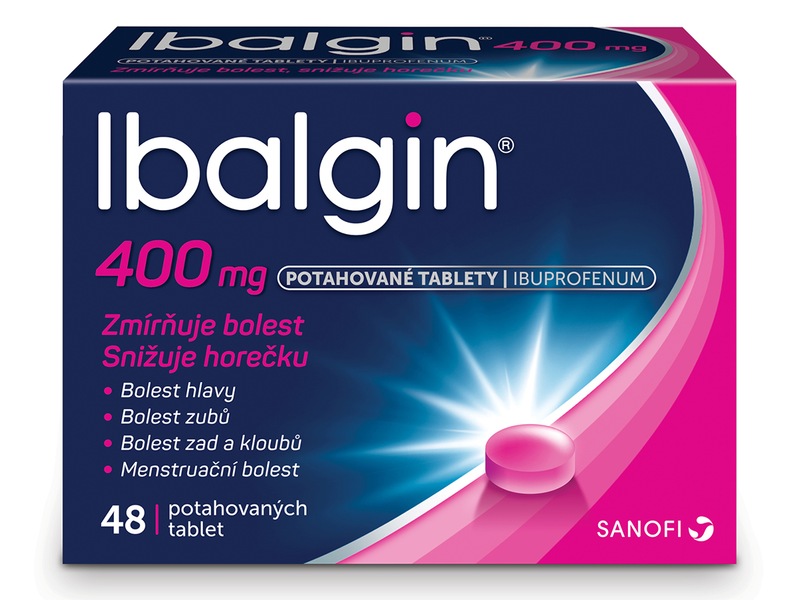 Ibalgin 400 mg 48 potahovaných tablet Ibalgin 400 mg 48 potahovaných tablet