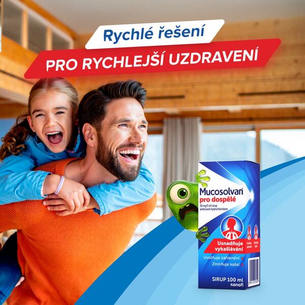 Mucosolvan pro dospělé sirup 100 ml Mucosolvan pro dospělé sirup 100 ml