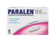 Paralen 100 mg 5 čípků Paralen 100 mg 5 čípků