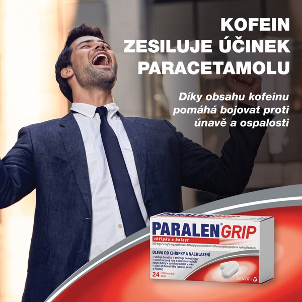Paralen Grip Chřipka a bolest 24 potahovaných tablet