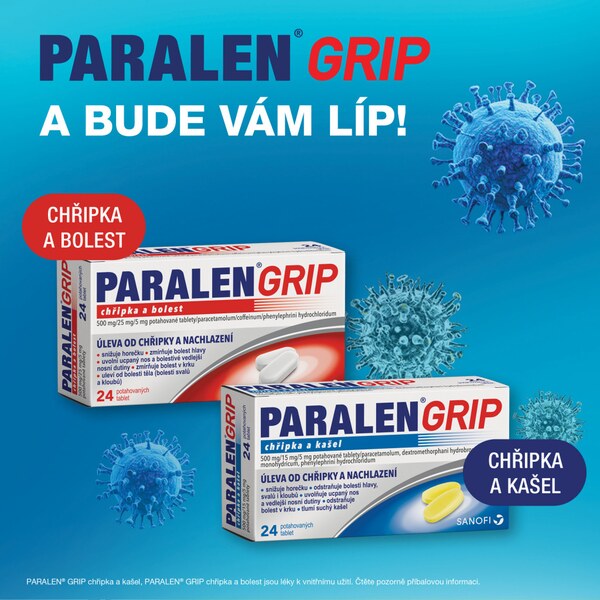 Paralen Grip Chřipka a bolest 24 potahovaných tablet