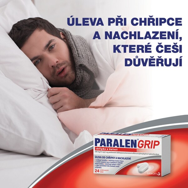 Paralen Grip Chřipka a bolest 24 potahovaných tablet