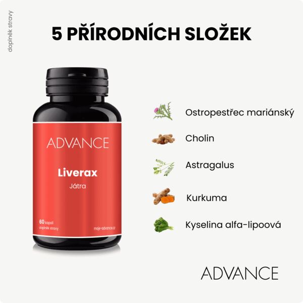 Advance Liverax 60 kapslí