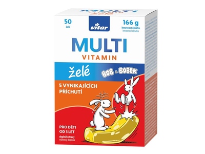 Vitar Kids Bob a Bobek Multivitamin 50 želé