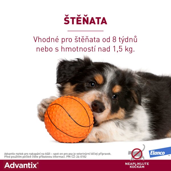 Advantix pro psy do 4 kg spot-on 4x0,4 ml 